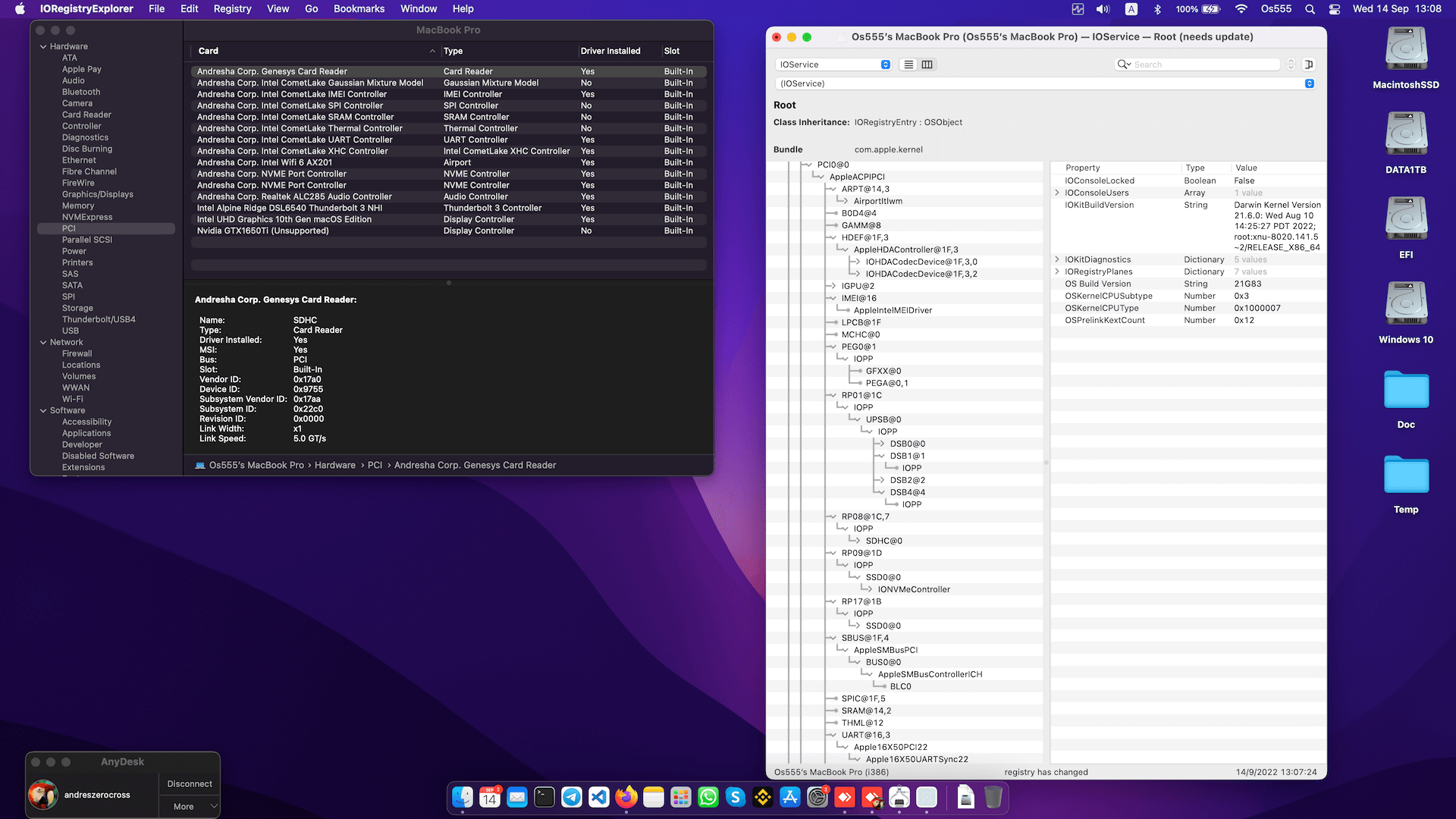 Lenovo Thinkpad X1 Extreme Gen 3 3rd [CometLake   Intel UHD 10Th Gen + I2C]   OpenCore 1